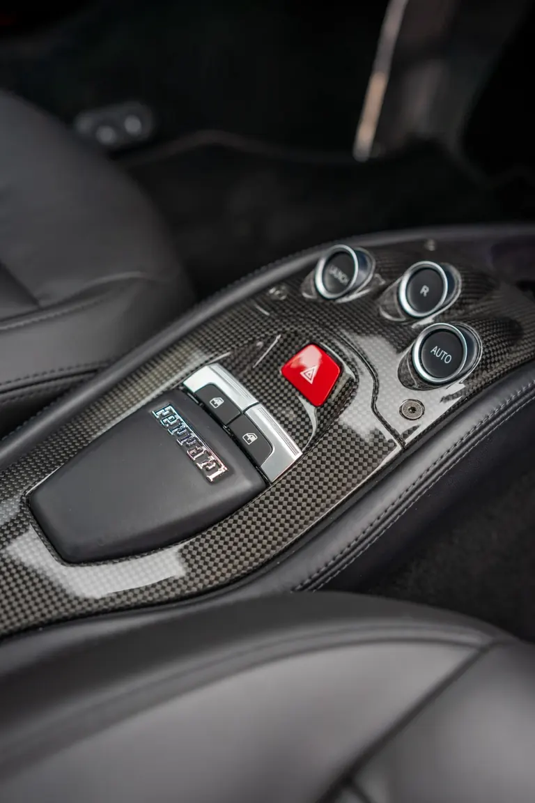 Ferrari 458 Italia center console detail
