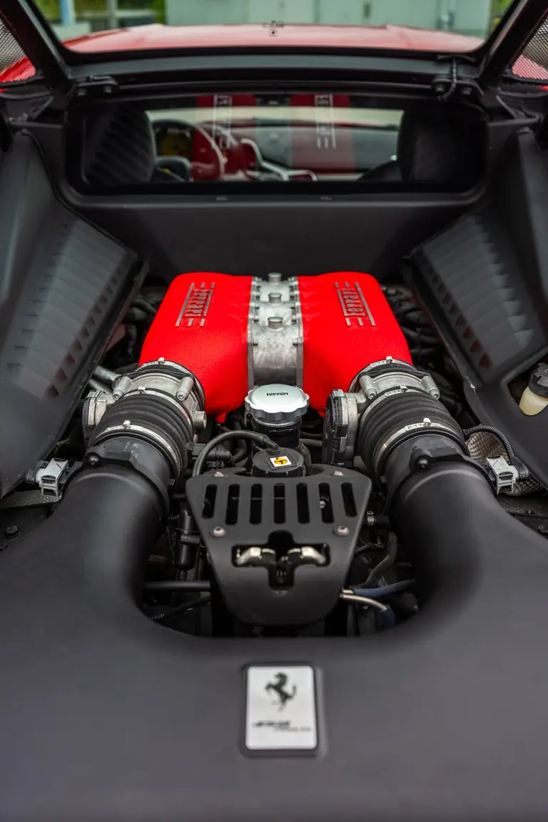Ferrari 458 Italia V8 engine bay