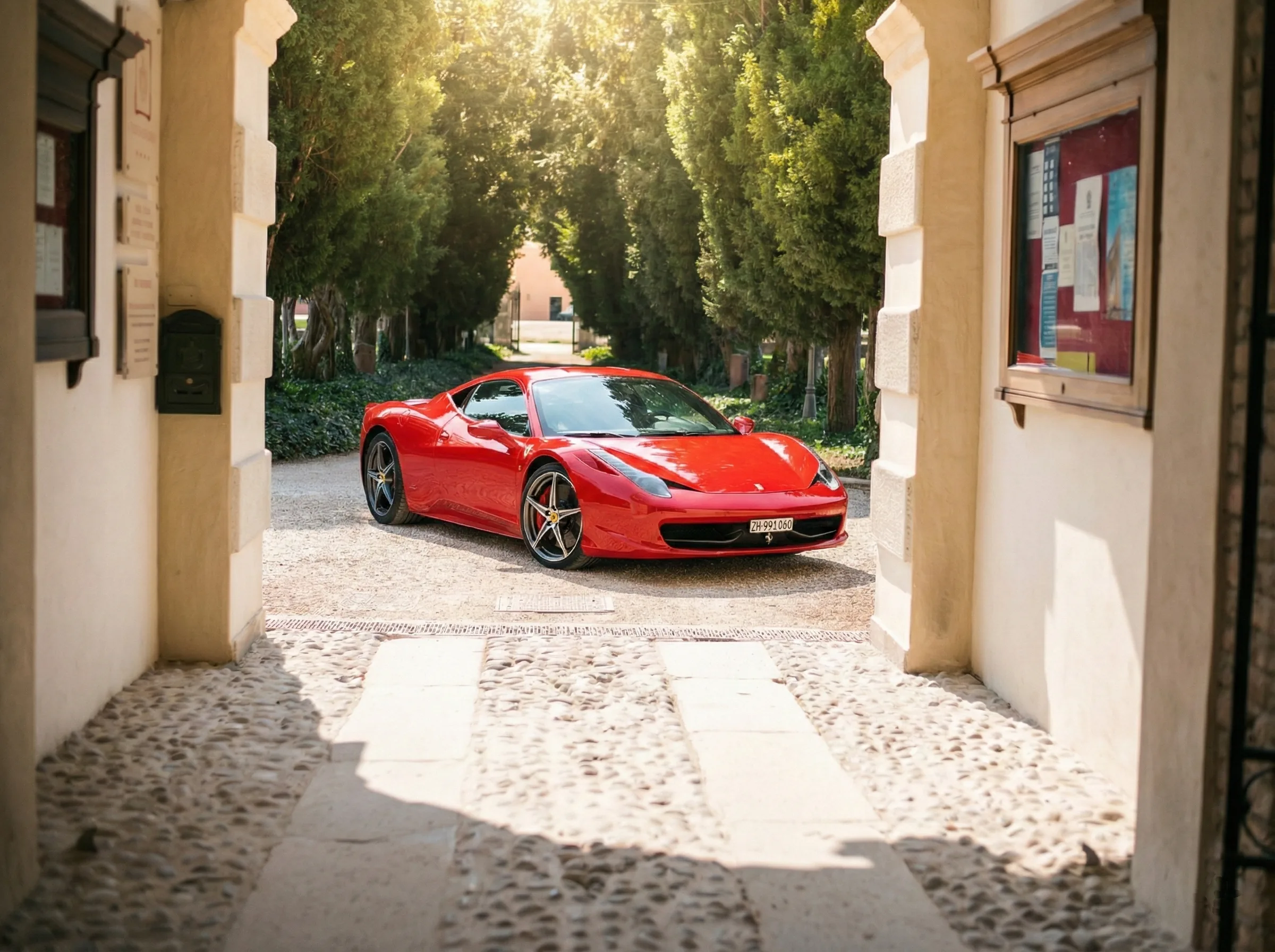 Ferrari 458 Italia wedding car rental in Zurich